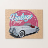 Vintage Garage Jaguar Legpuzzel (Horizontaal)