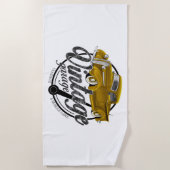 Vintage Garage Plymouth Strandlaken (Voorkant)