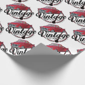 Vintage Garage Truck Cadeaupapier (Hoek)