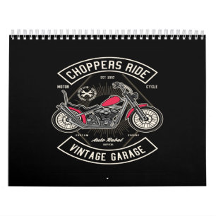 vintage garage voor choppers kalender