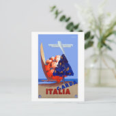 Vintage Garda Italia Travel Briefkaart (Staand voorkant)