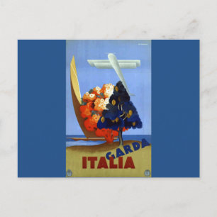 Vintage Garda Italië Air Travel Briefkaart