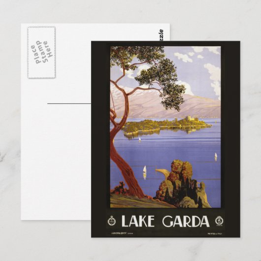 Vintage Garda Italië briefkaart (Voorkant / Achterkant)