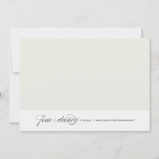 VINTAGE GARDEN | AFBEELDINGSINVITATIE KAART (Achterkant)