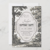 Vintage garden birthday kaart (Voorkant)