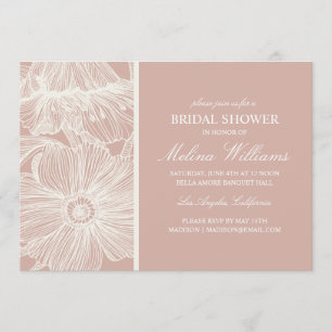 VINTAGE GARDEN   BRIDAL SHOWER INVITATION KAART