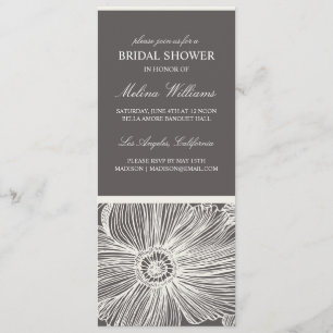 VINTAGE GARDEN   BRIDAL SHOWER INVITATION KAART
