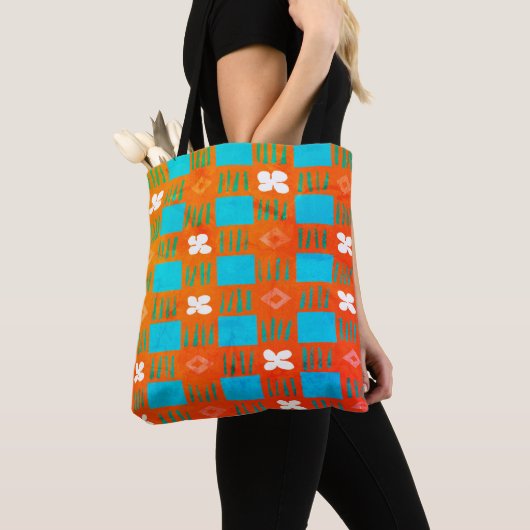 Vintage Garden Canvas tas (Dichtbij)