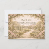 Vintage Garden Countryside Birthday Bedankkaart (Voorkant)