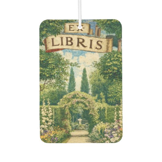 Vintage Garden Ex Libris Bookplate  Luchtverfrisser (Voorkant)