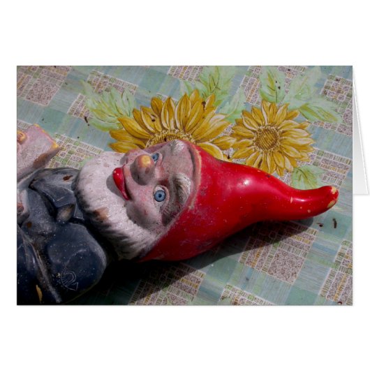 Vintage Garden Gnome (Voorkant Horizontaal)