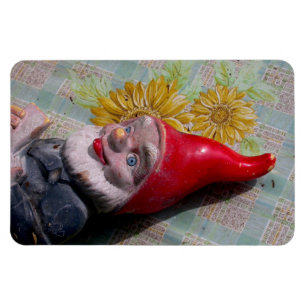 Vintage Garden Gnome Magneet