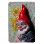 Vintage Garden Gnome Magneet (Verticaal)