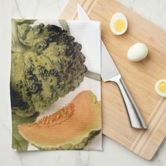 Vintage Garden Gourd Kitchen Theedoek (Quarter Fold)