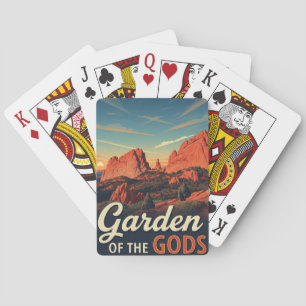 Vintage Garden of the Gods Colorado Reis Pokerkaarten