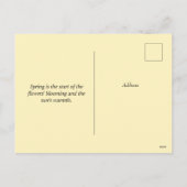 Vintage Garden Paasbunny Wenskaart Feestdagenkaart (Achterkant)