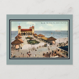 Vintage Garden Pier Atlantic City NJ Briefkaart