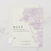 VINTAGE GARDEN | R S V P RSVP KAARTJE (Voorkant / Achterkant)
