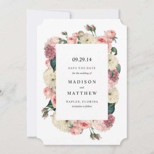 Vintage Garden | Save the Date Aankondiging (Voorkant)