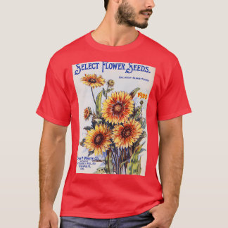 Vintage Garden Seed Catalog Cover  T-shirt