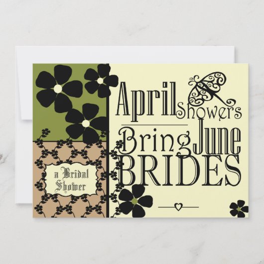 Vintage Garden Vrijgezellenfeest Kaart (Voorkant)