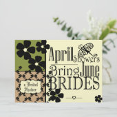 Vintage Garden Vrijgezellenfeest Kaart (Staand voorkant)