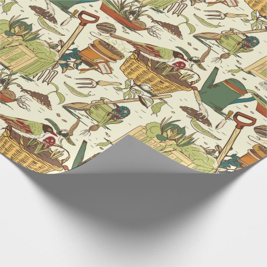 Vintage Gardener Cadeaupapier (Hoek)