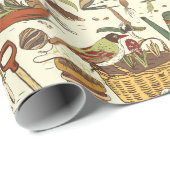 Vintage Gardener Cadeaupapier (Rol Hoek)