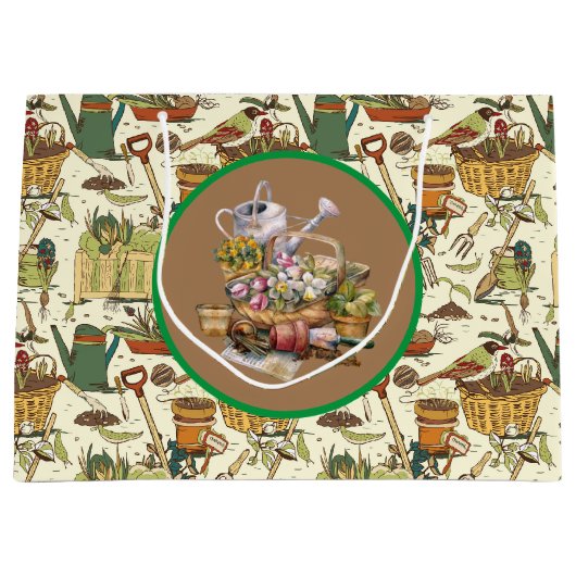 Vintage Gardener Groot Cadeauzakje (Voorkant)