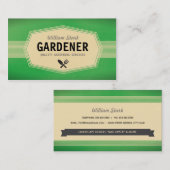 Vintage Gardener Visitekaartjes (Voorkant / Achterkant)