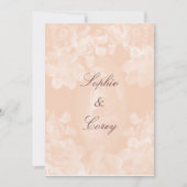 Vintage Gardenia Wedding Uitnodiging (Voorkant)