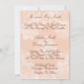 Vintage Gardenia Wedding Uitnodiging (Achterkant)