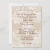 Vintage Gardenia Wedding Uitnodiging (Achterkant)