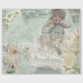 Vintage. Gardening. Cadeaupapier (Vlak)
