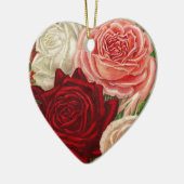 Vintage Gardening Rozen Keramisch Ornament (Links)
