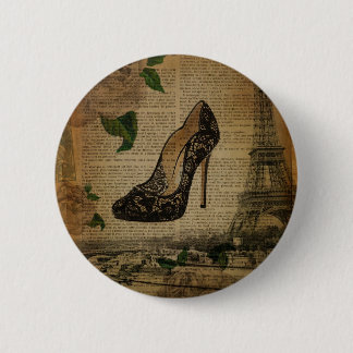 Vintage garelschoenen voor eiffeltoren in Parijs Ronde Button 5,7 Cm