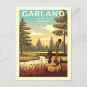Vintage Garland Texas Briefkaart (Voorkant)