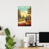 Vintage Garland Texas Poster (Thuiskantoor)