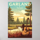 Vintage Garland Texas Poster (Voorkant)