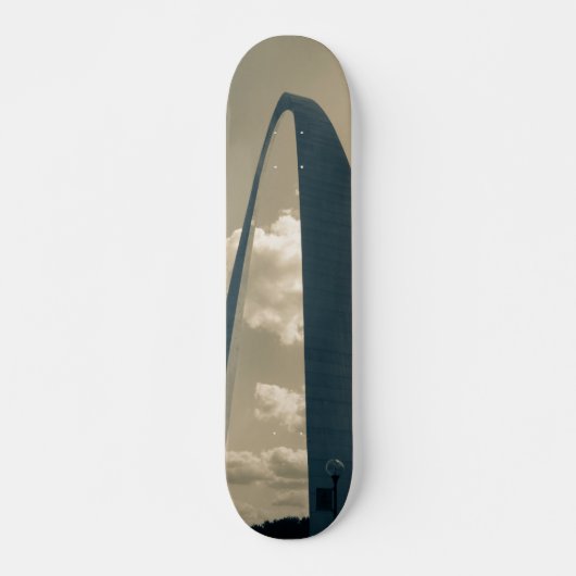 Vintage Gateway Arch Persoonlijk Skateboard (Voorkant)