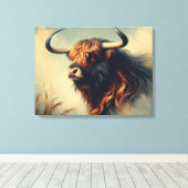 Vintage Gaur Frame Canvas Afdruk (Insitu (Houten vloer))