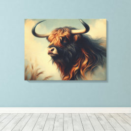 Vintage Gaur Frame Canvas Afdruk