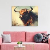 Vintage Gaur Frame Canvas Afdruk (Insitu (Woonkamer))
