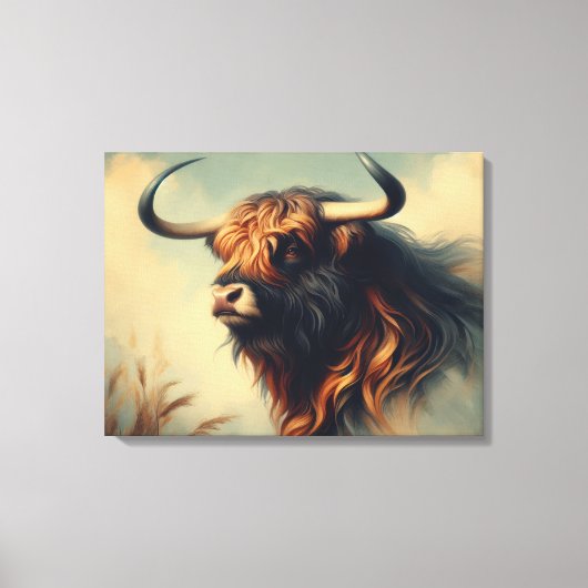 Vintage Gaur Frame Canvas Afdruk (Voorkant)