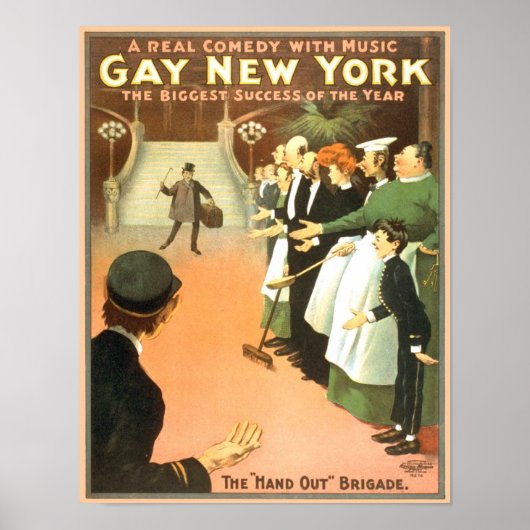Vintage Gay New York Theater Poster (Voorkant)