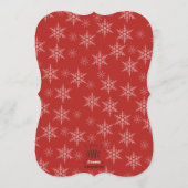 Vintage Gebogen Vorm Fotokaart Feestdagenkaart (Achterkant)