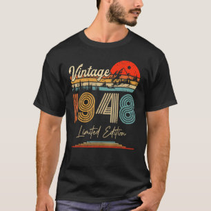Vintage geboren in 1948 geboortejaar partij A T-shirt
