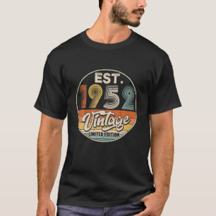 Vintage geboren in 1952 geboortejaar huwelijksfees t-shirt