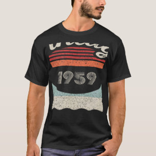 Vintage geboren in 1959 63e verjaardag 63 jaar oud t-shirt