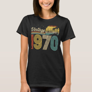 Vintage geboren in 1970 53 jaar oud Retro 53th Bir T-shirt